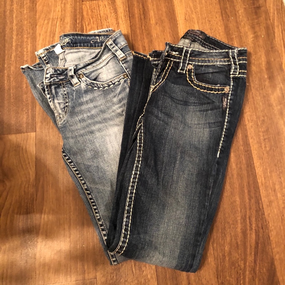 Silver jeans!